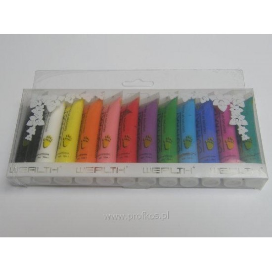 Farbki akrylowe Oumaxi komplet 12 x 12 ml Farbki akrylowe Oumaxi komplet 12 x 12 ml