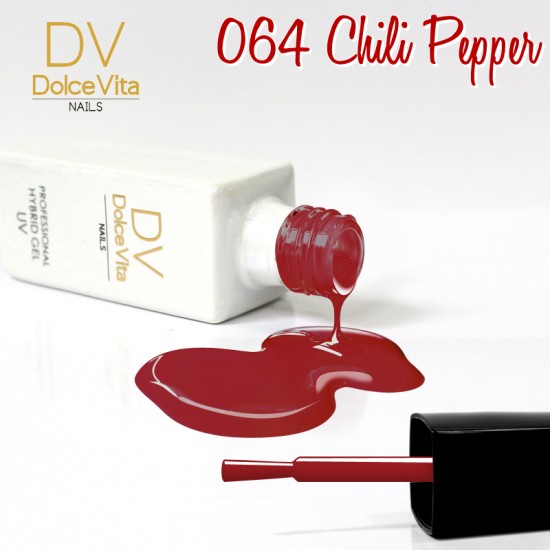 Lakier hybrydowy UV nr 064 Chili Pepper Dolce Vita