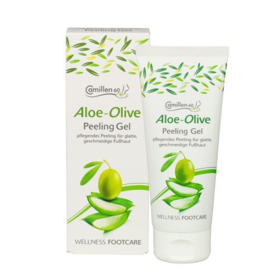 Camillen 60 Peeling Gel Aloe-Olive do stóp wellness żelowy, delikatny, oliwkowy 100ml