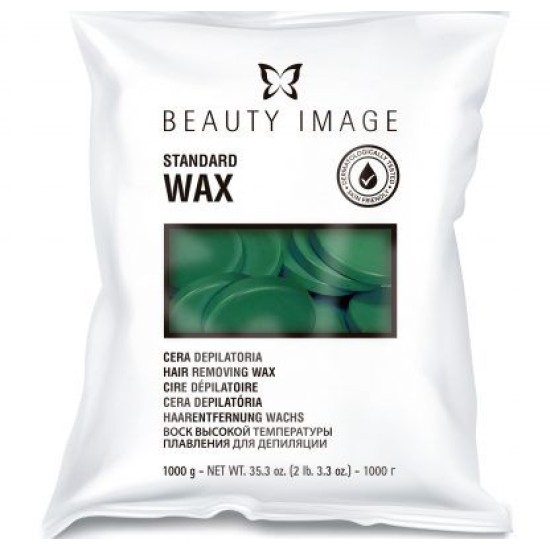 Wosk twardy zielony Verde Beauty Image krążki 1 kg