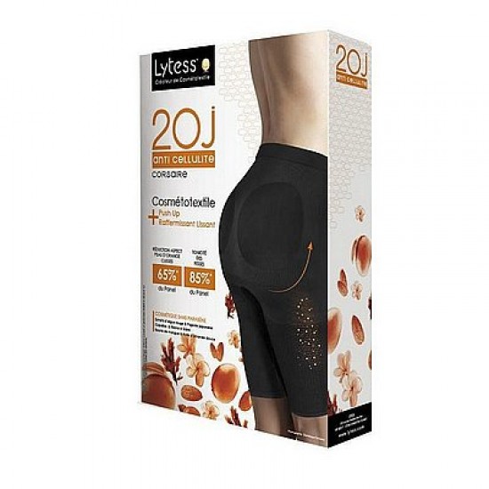 Legginsy  antycellulitowe Lytess PUSH-UP czarne 3/4